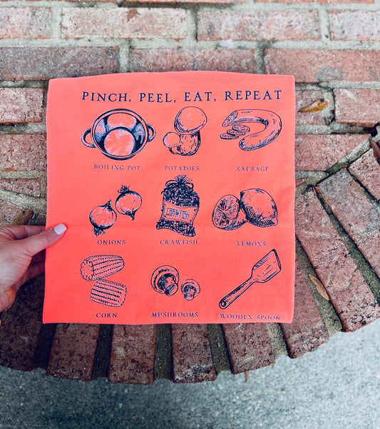 Pinch, Peel, Eat, Repeat - Neon Coral