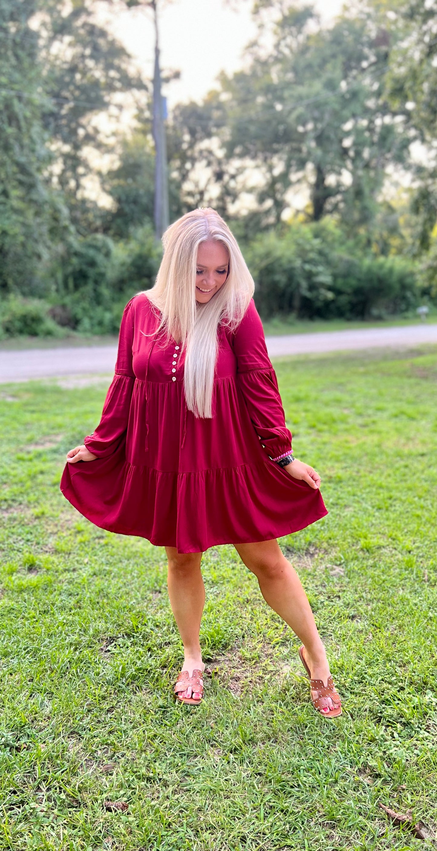 Long Sleeve Button Dress | 6 colors - Pre Order