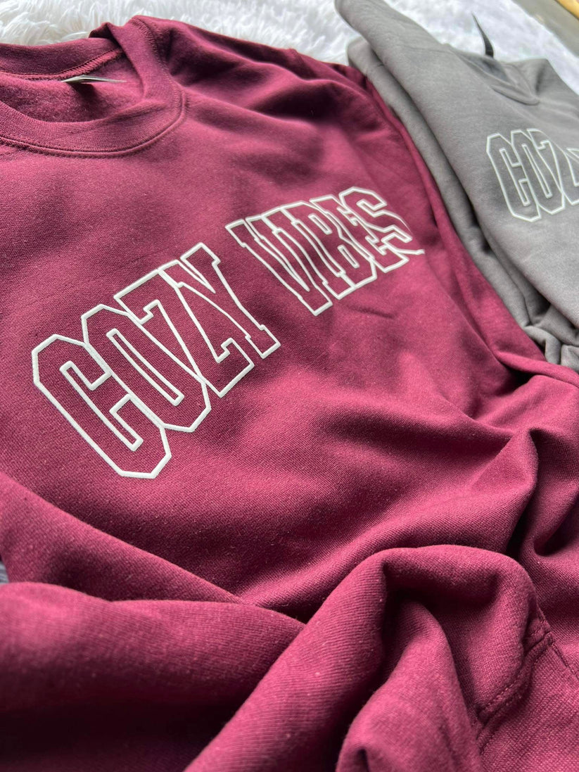Cozy Vibes PUFF ink Crew