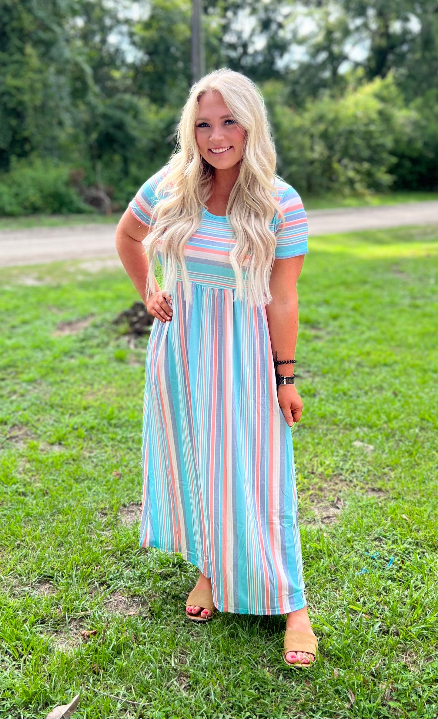 Striped Karlee Dress - PRE ORDER