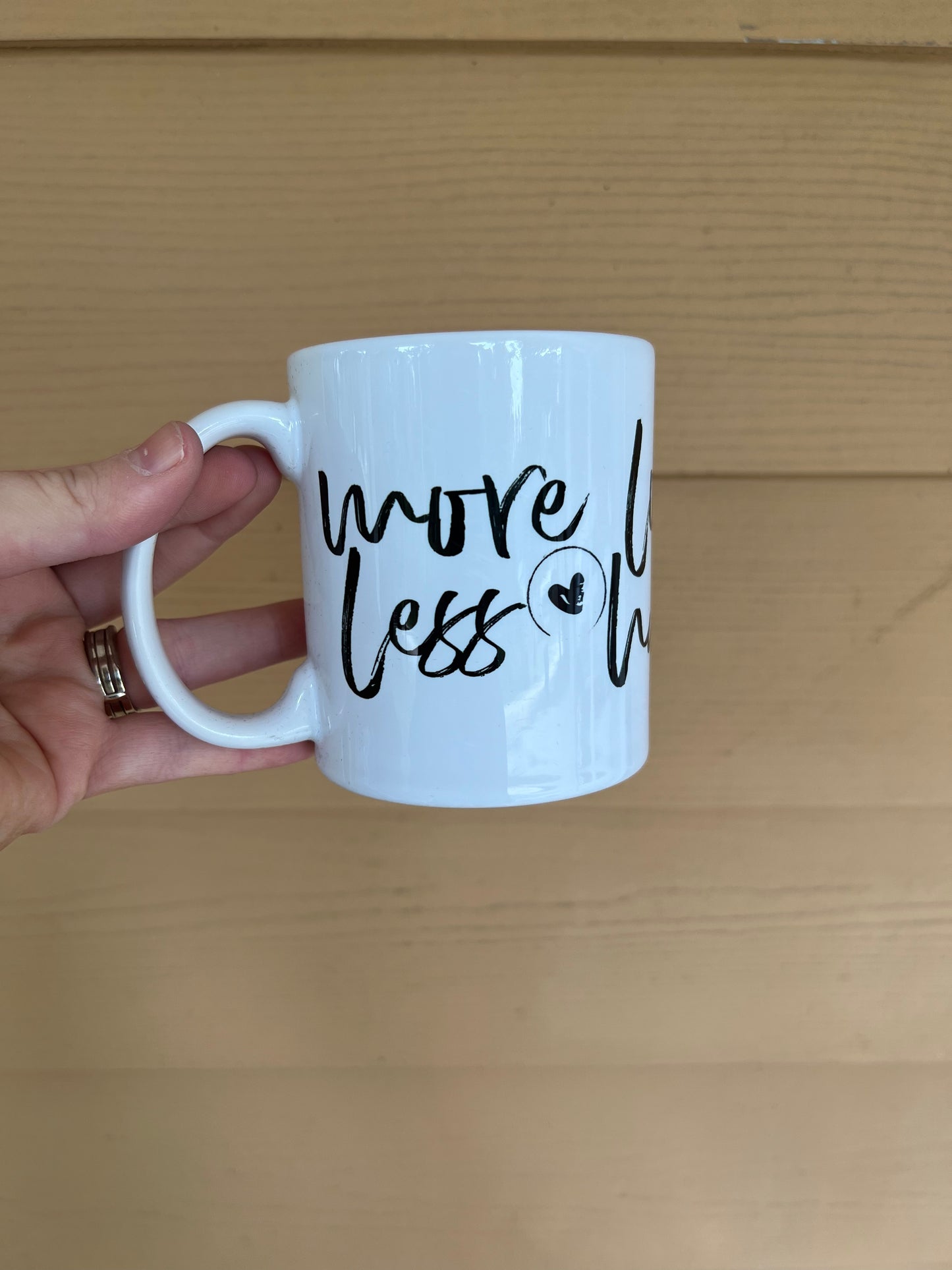 More Love, Less Hate Mug