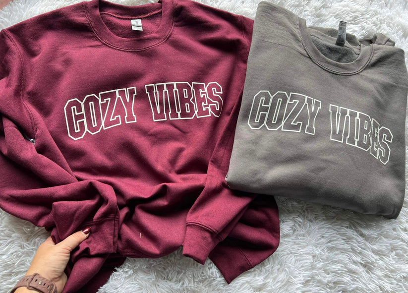 Cozy Vibes PUFF ink Crew