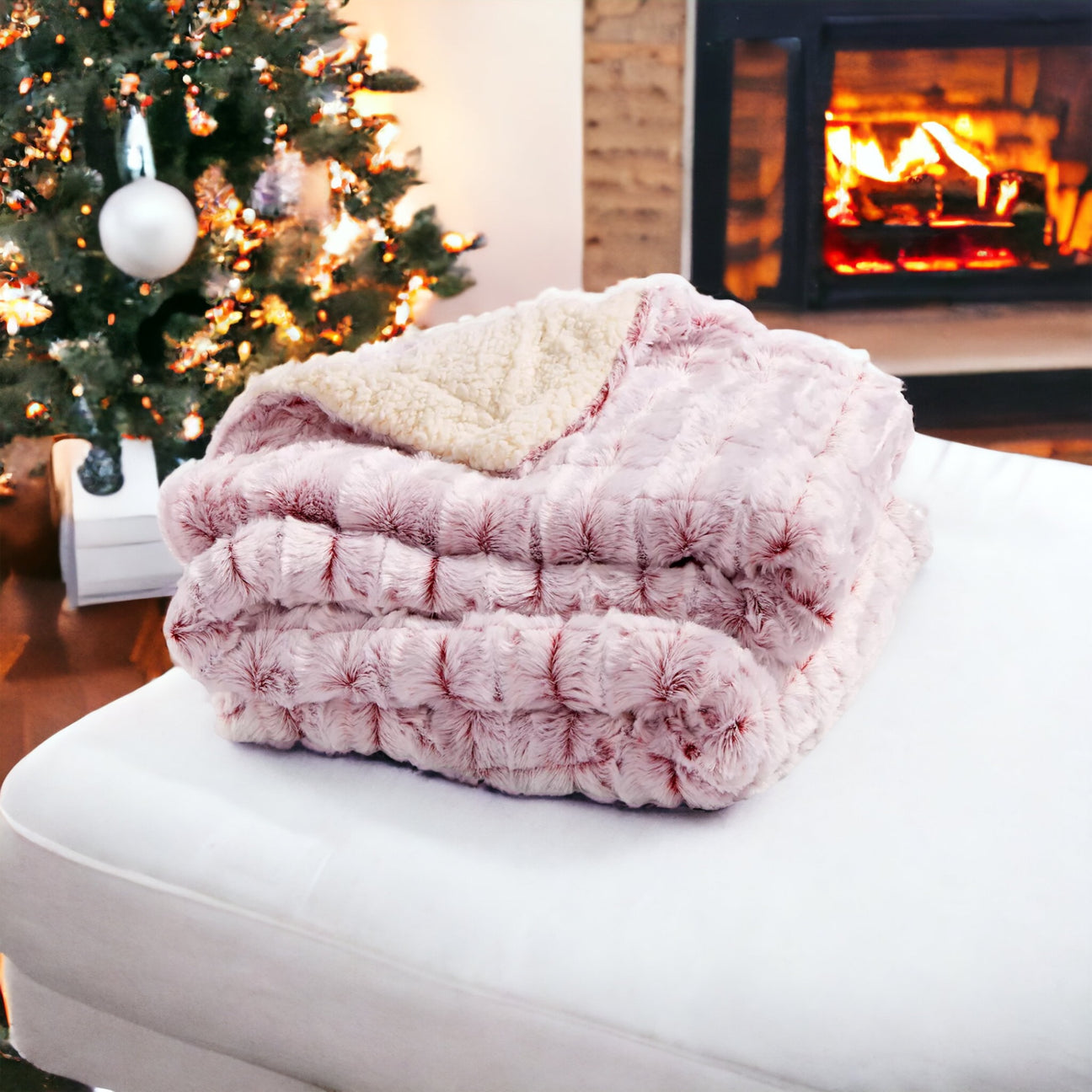 Cozy Blankets with Laser Engraved Gift Tag