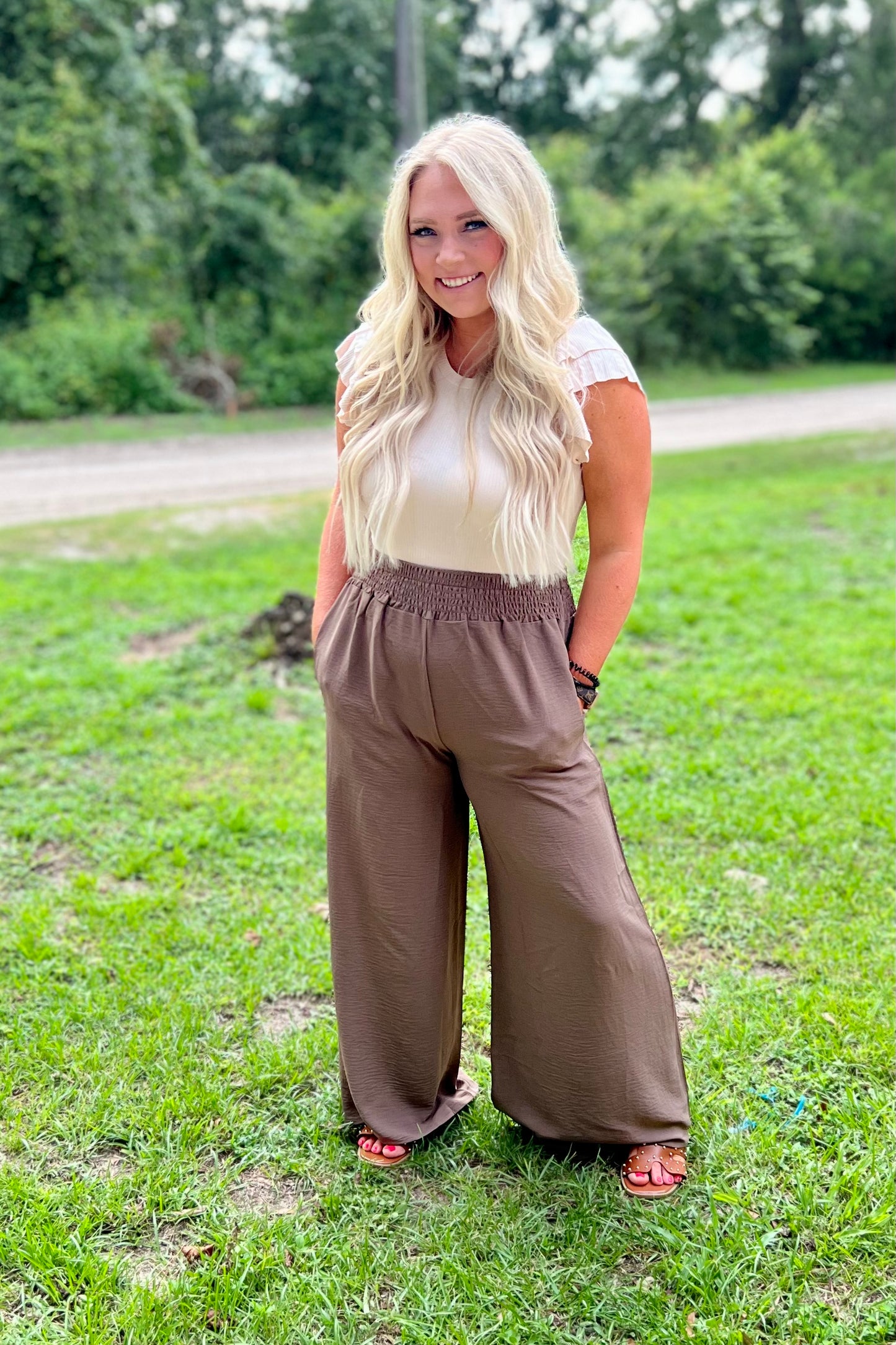 Textured Wide Leg Pant | 6 colors - PRE ORDER