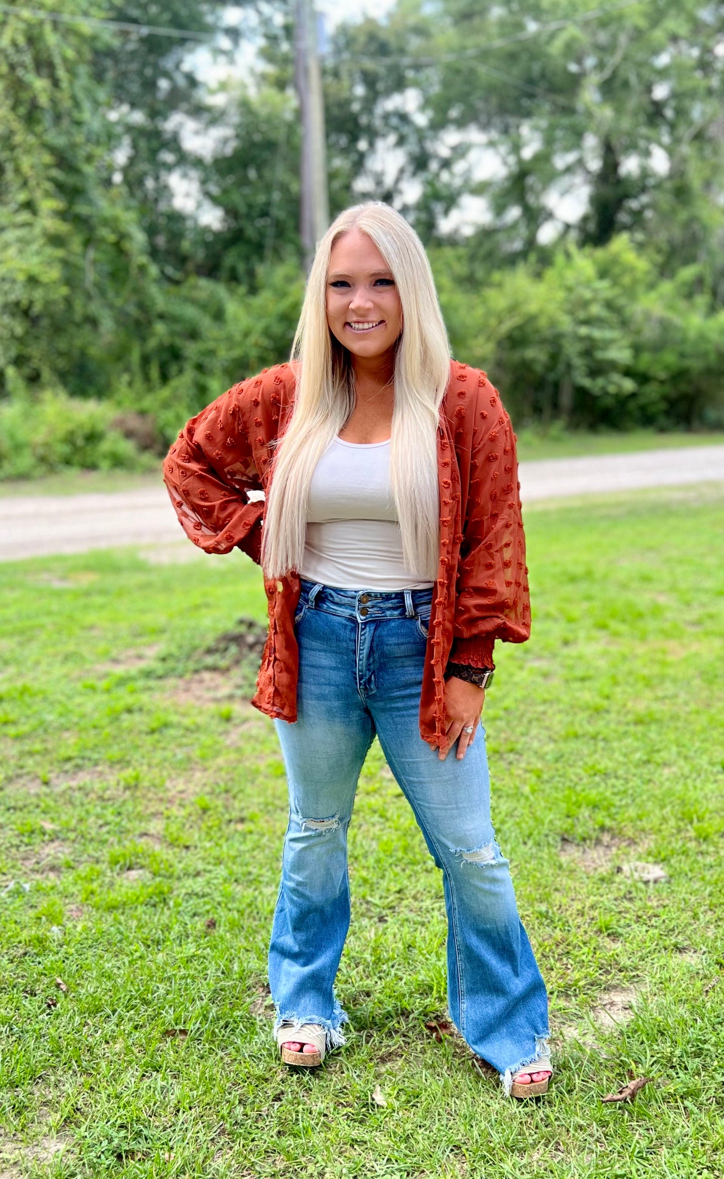 Dot Long Sleeve Kimono | 5 colors - Pre Order