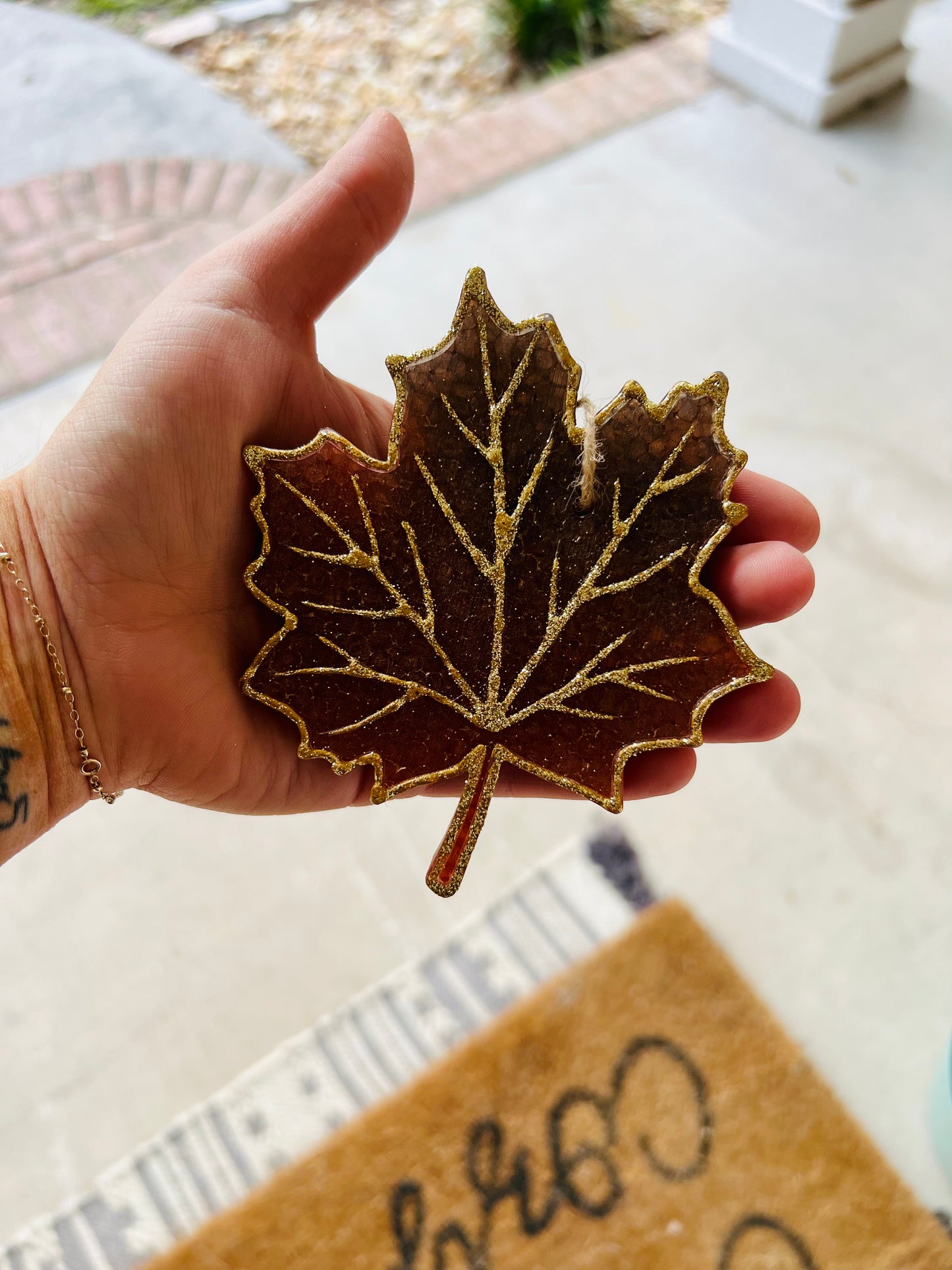Ombre Leaf Car Freshie