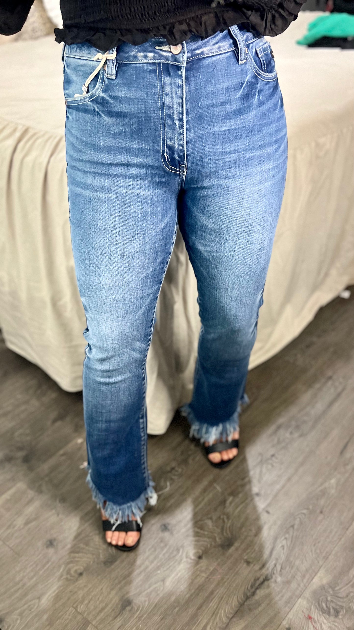 High Rise Bootcut Jeans