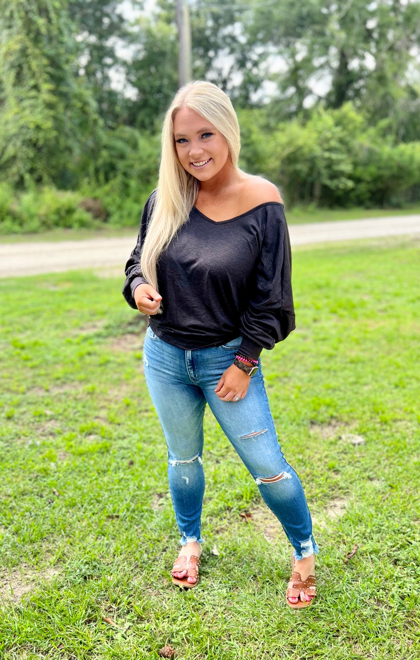 Back Tie Long Sleeve Top | 6 colors - Pre Order