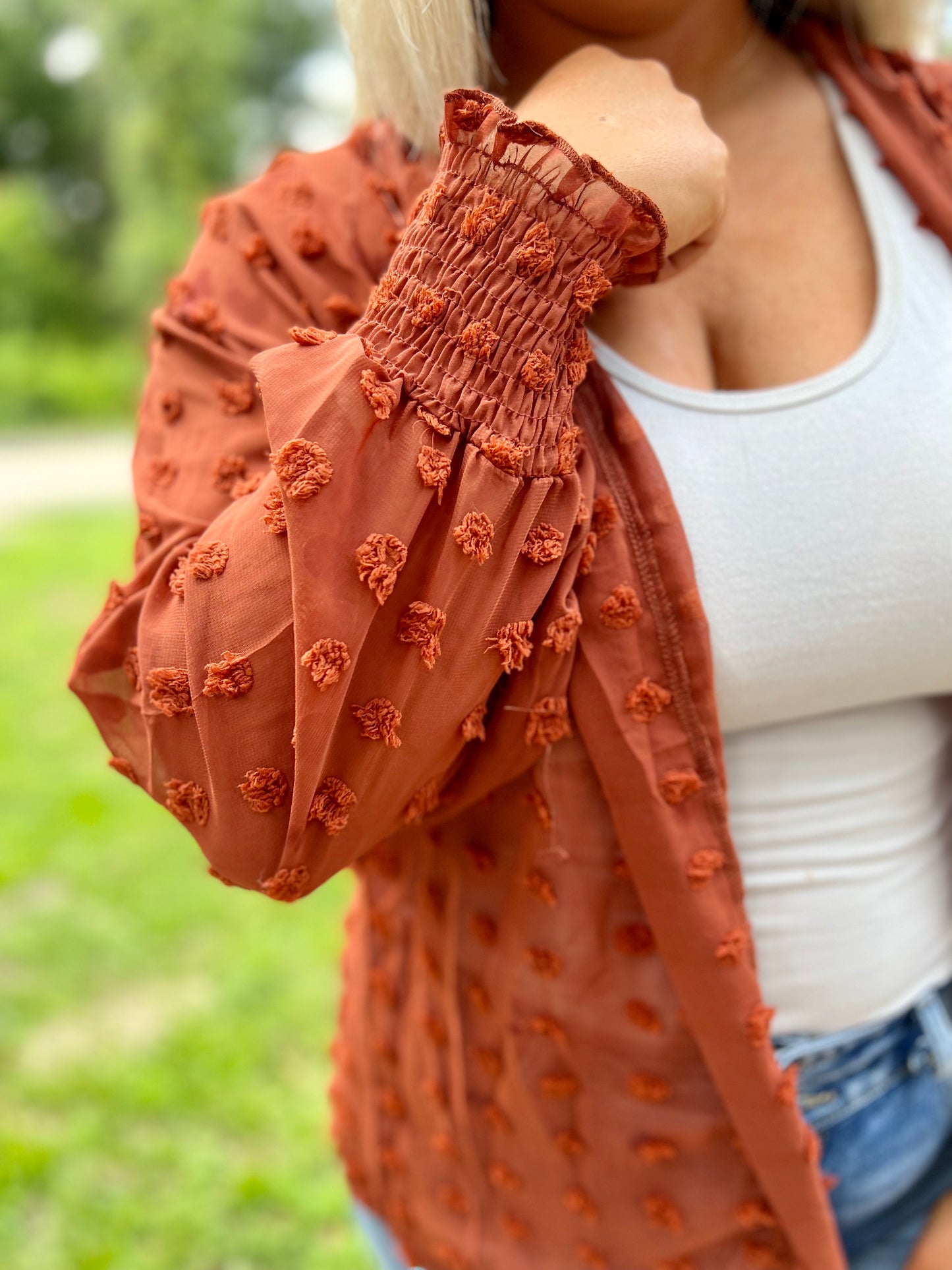 Dot Long Sleeve Kimono | 5 colors - Pre Order