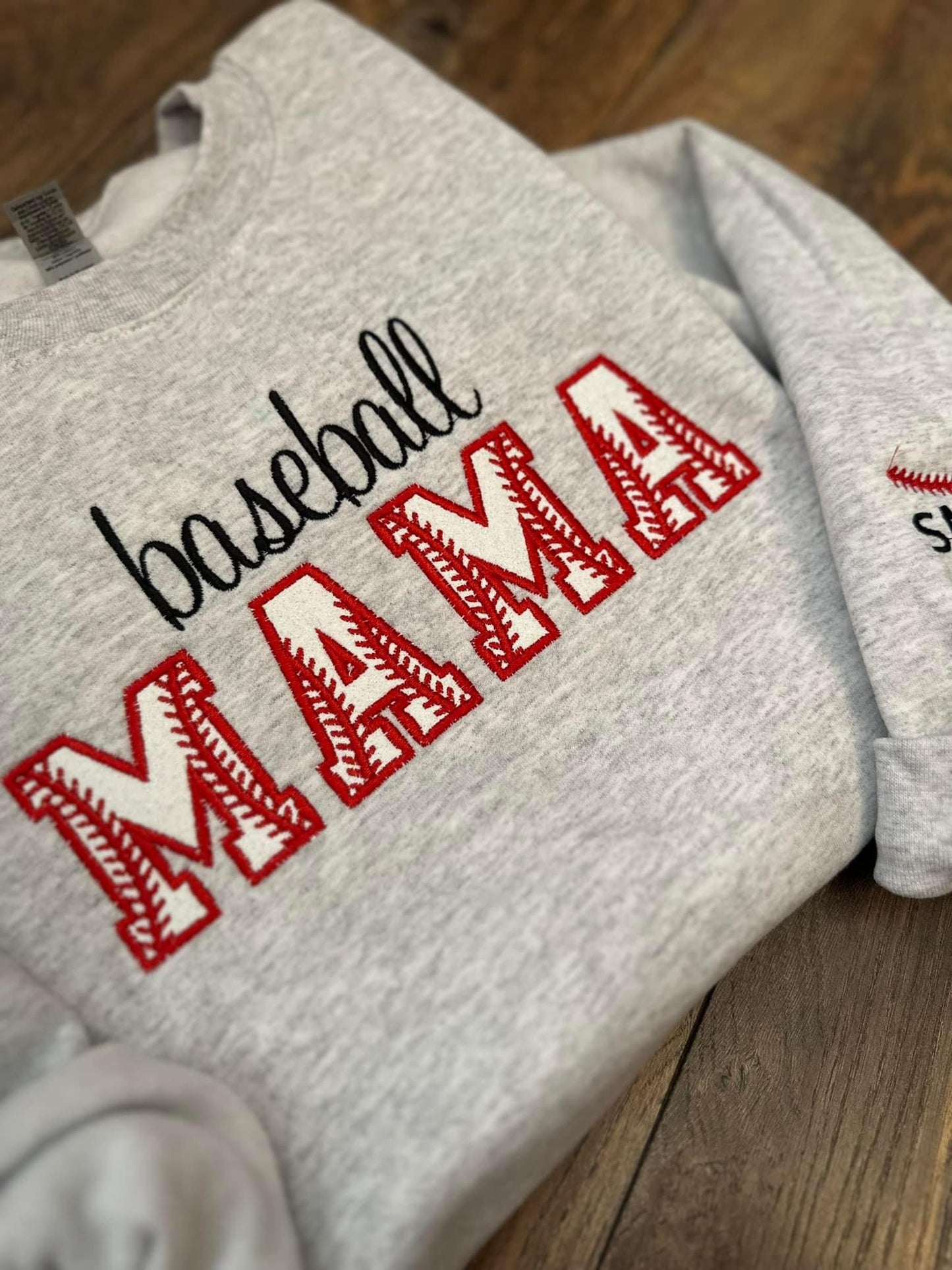 Baseball / Softball / T-Ball Mama Embroidered Sweatshirts - PRE ORDER