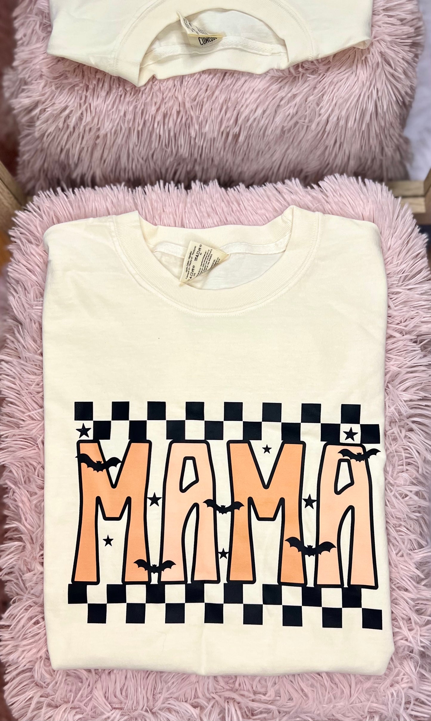 Mama Bat Checkered Trim