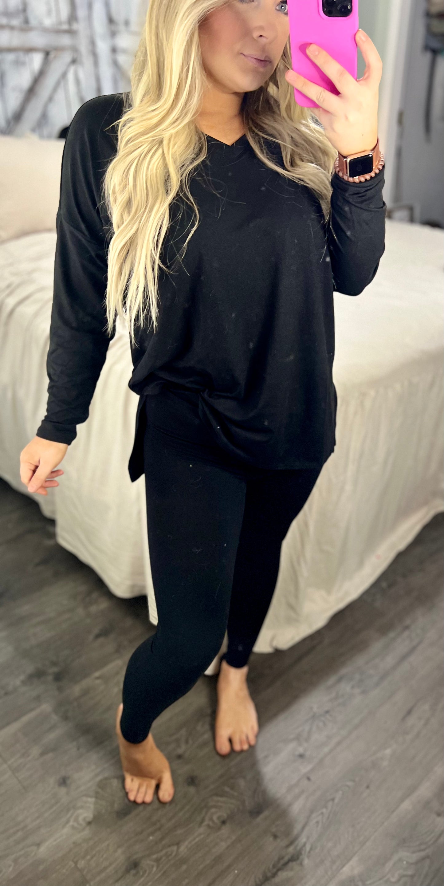 Brushed DTY Microfiber Loungewear Set