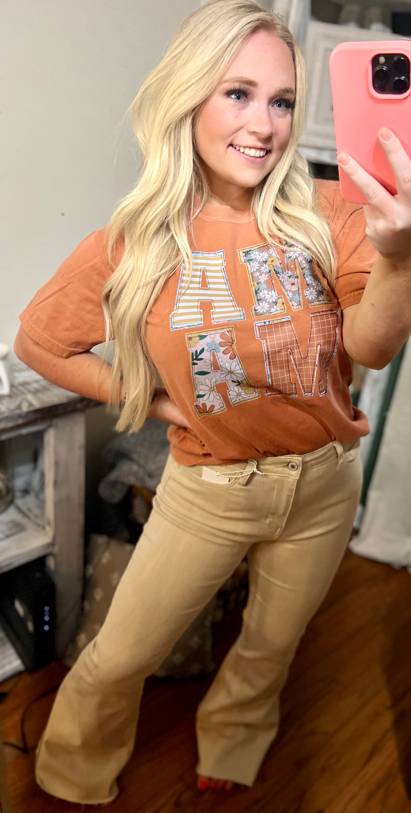 Stacked Mama Faux Embroidery