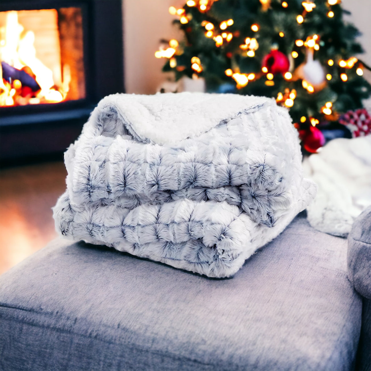 Cozy Blankets with Laser Engraved Gift Tag