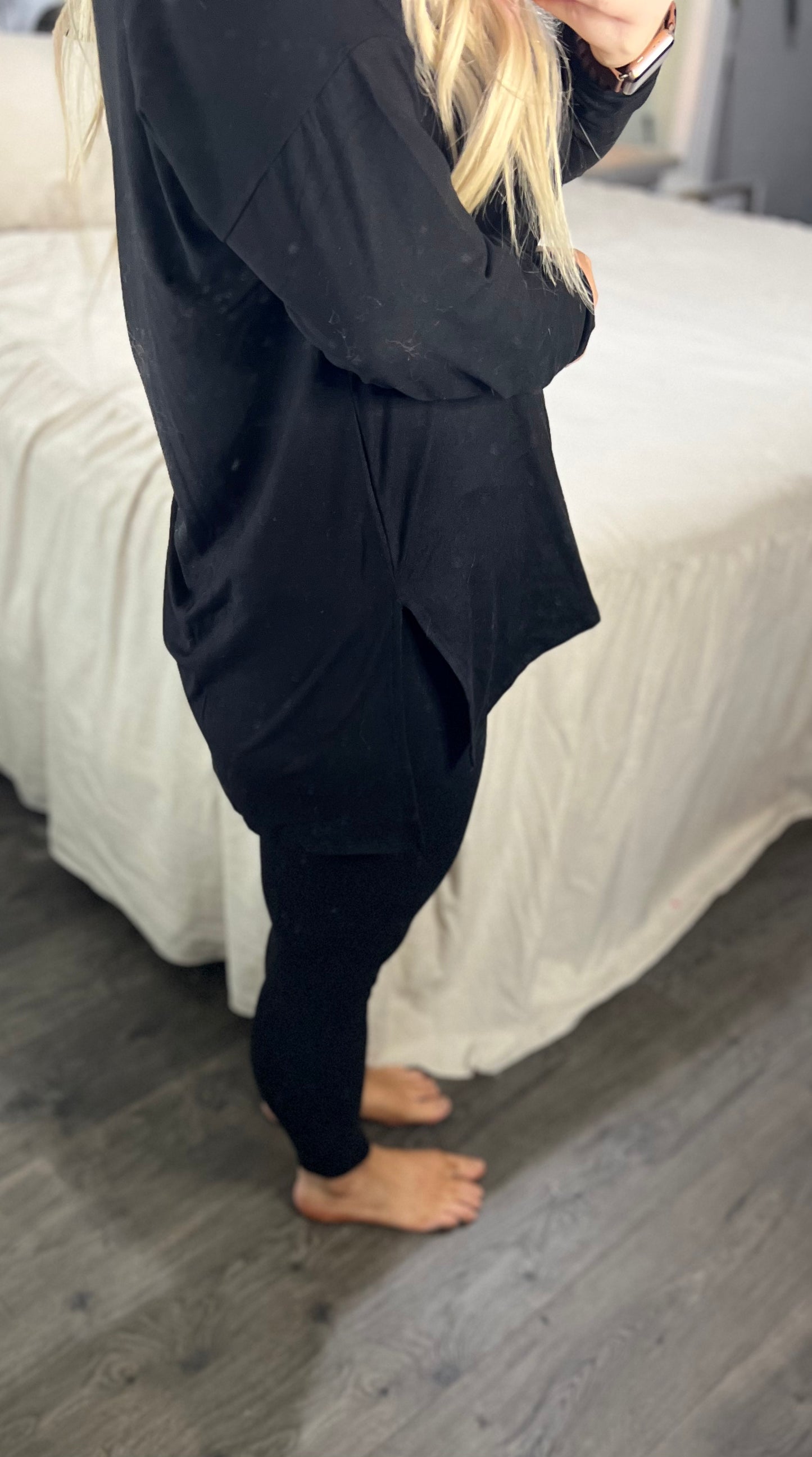Plus Brushed DTY Microfiber Loungewear Set