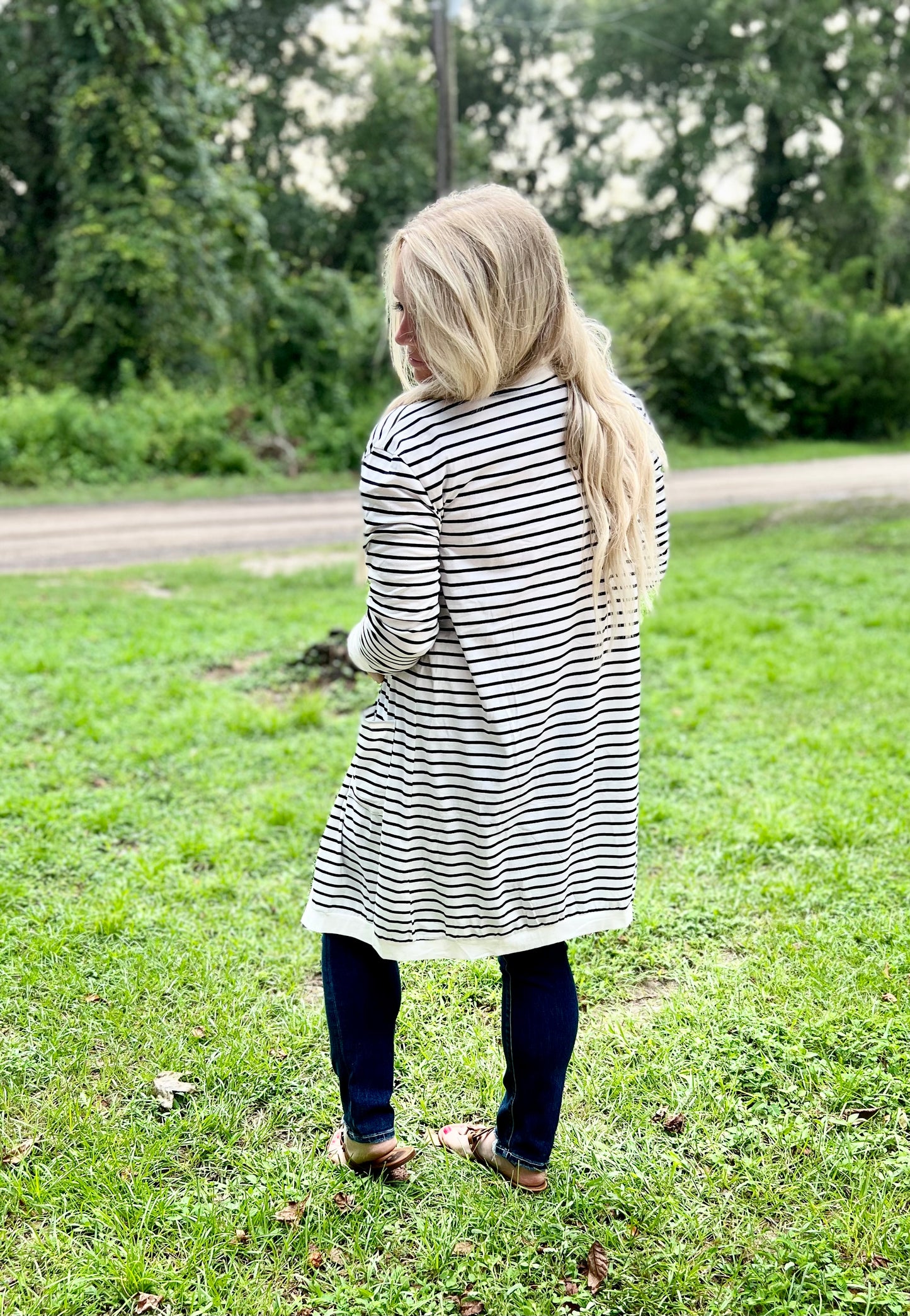 Striped Pocket Cardigan | 2 colors - Pre Order