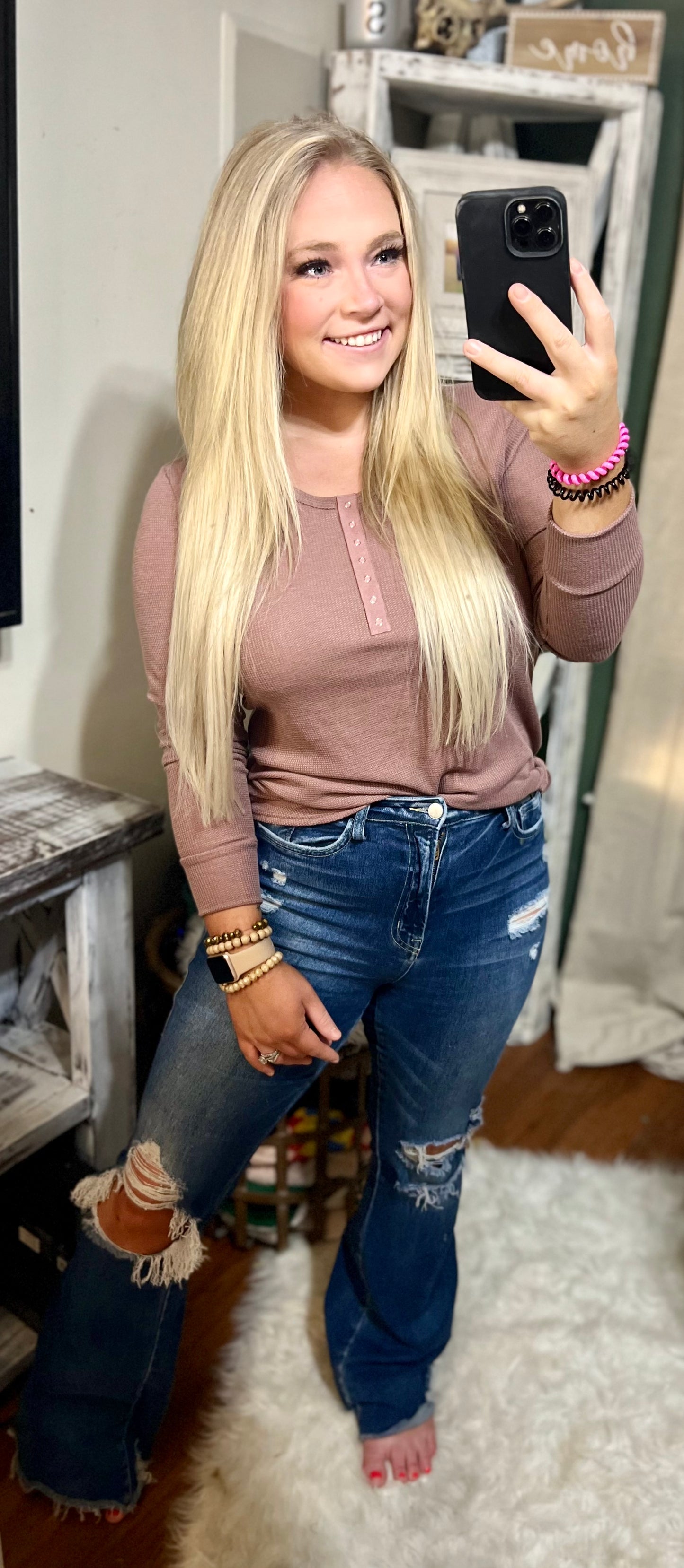 Casual Days Top In Mulberry