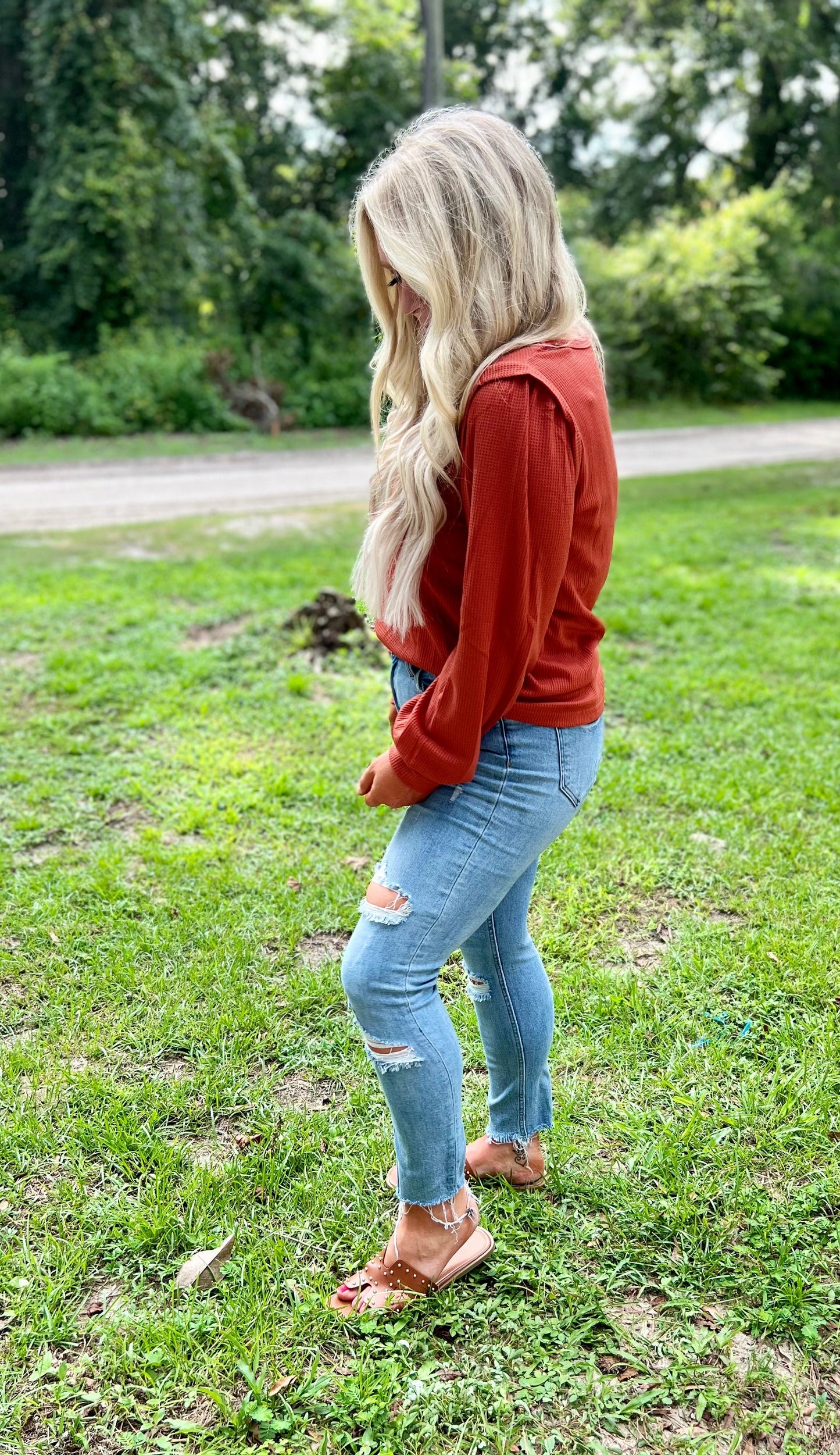Shoulder Seam Long Sleeve Top | 3 colors - PRE ORDER