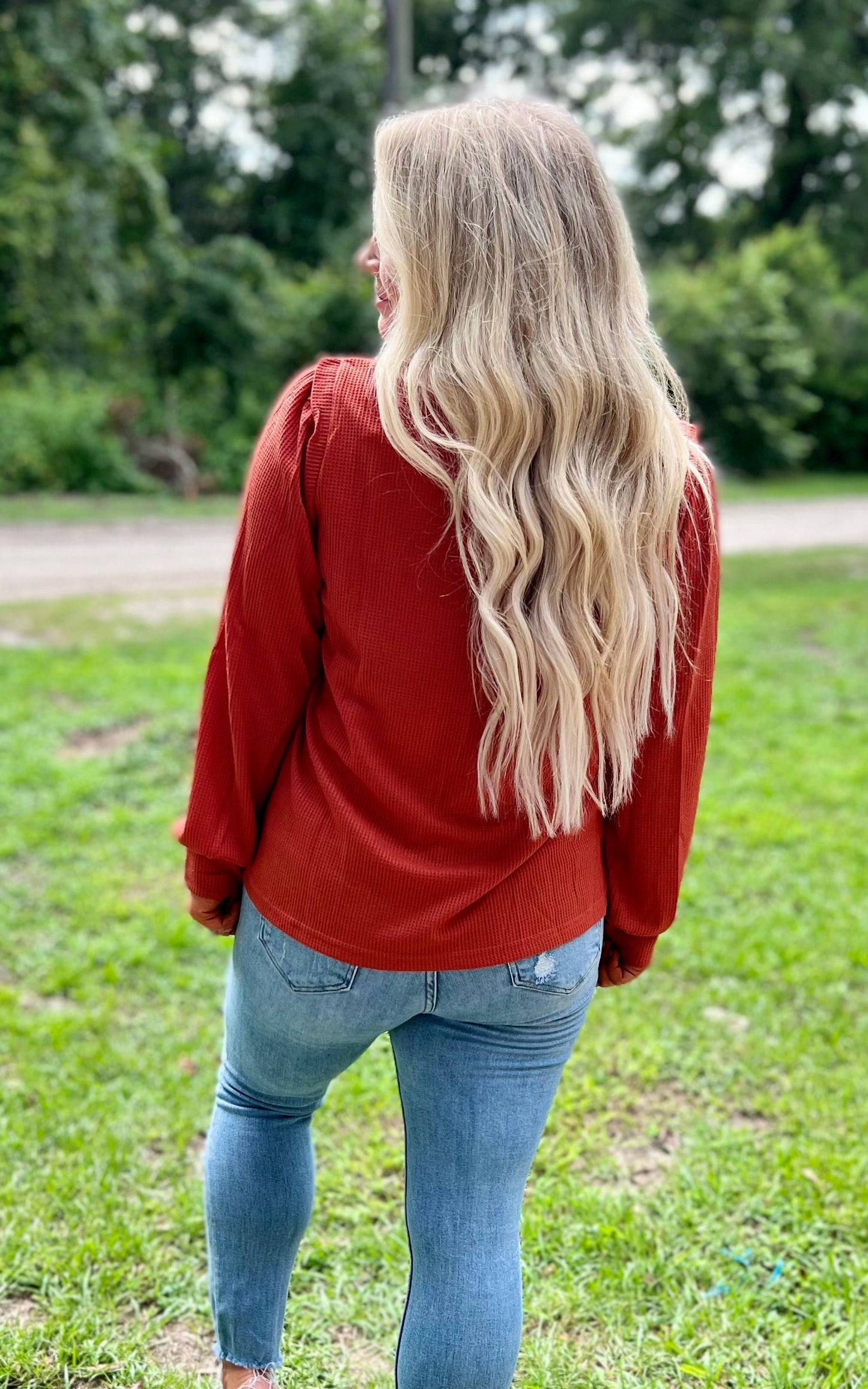 Shoulder Seam Long Sleeve Top | 3 colors - PRE ORDER