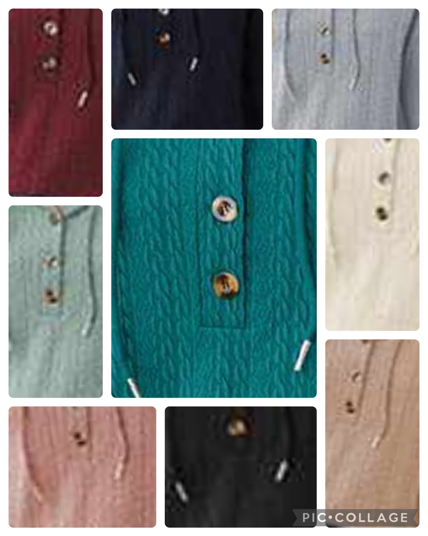Knit Detail Hoodie | 9 colors - PRE ORDER