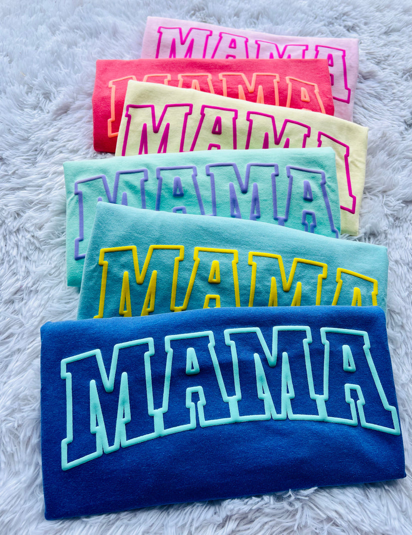 Summer Rainbow Mama Puff Graphic Tee