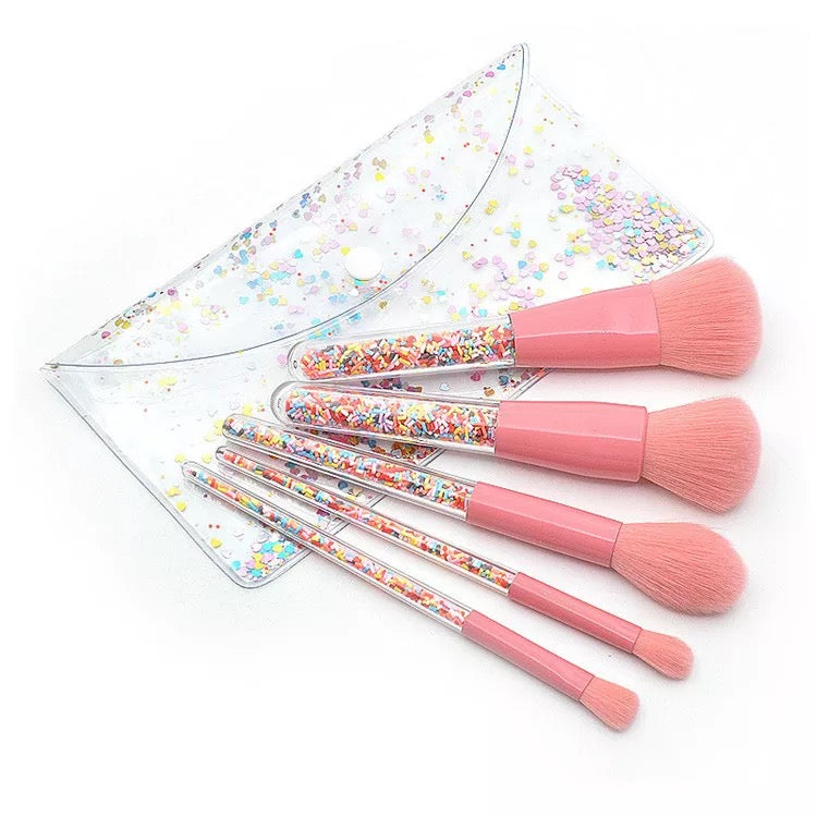 Sprinkle Makeup Brush Set- 5 piece set