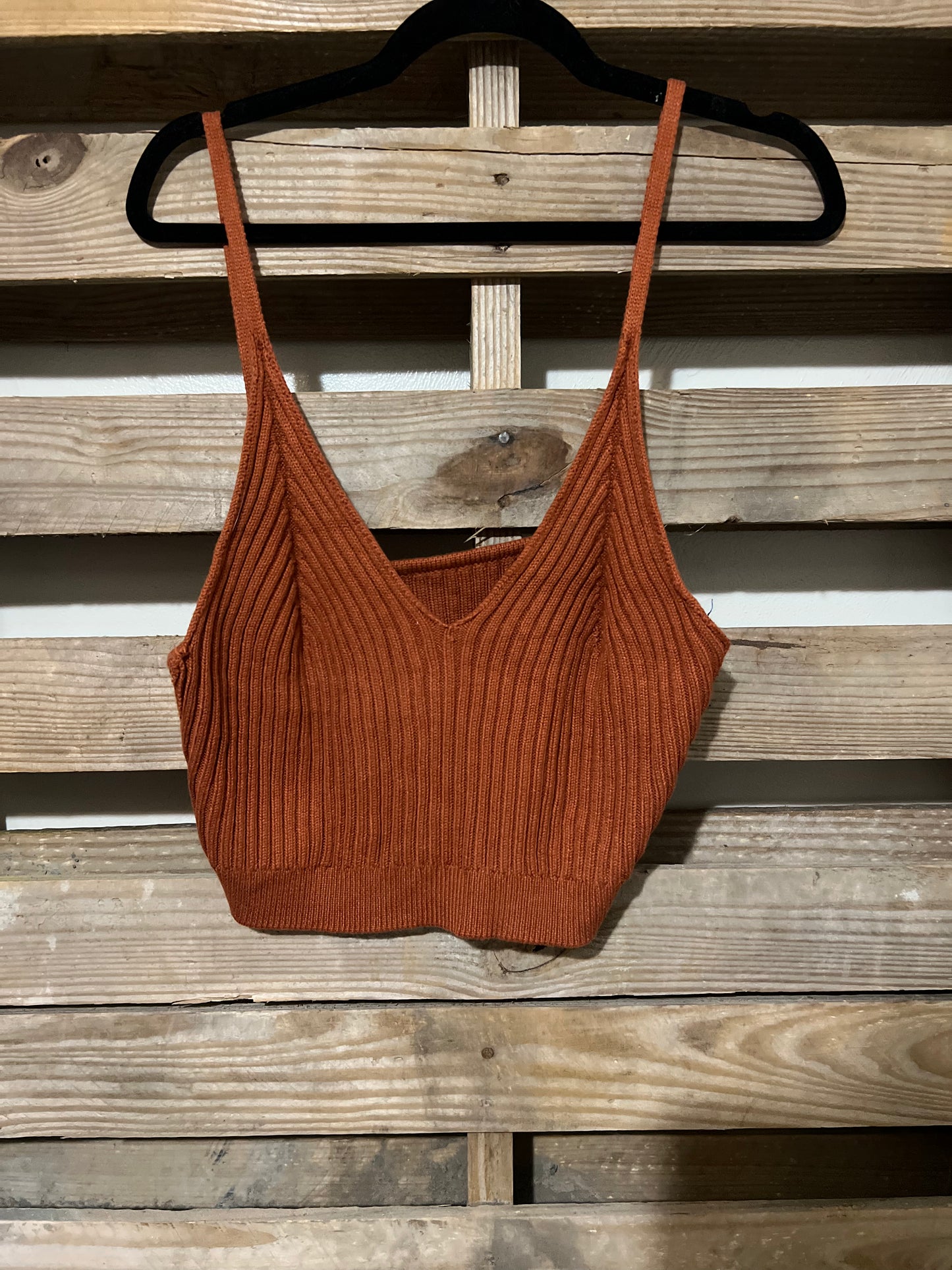 Rust Woven Brami top - XL