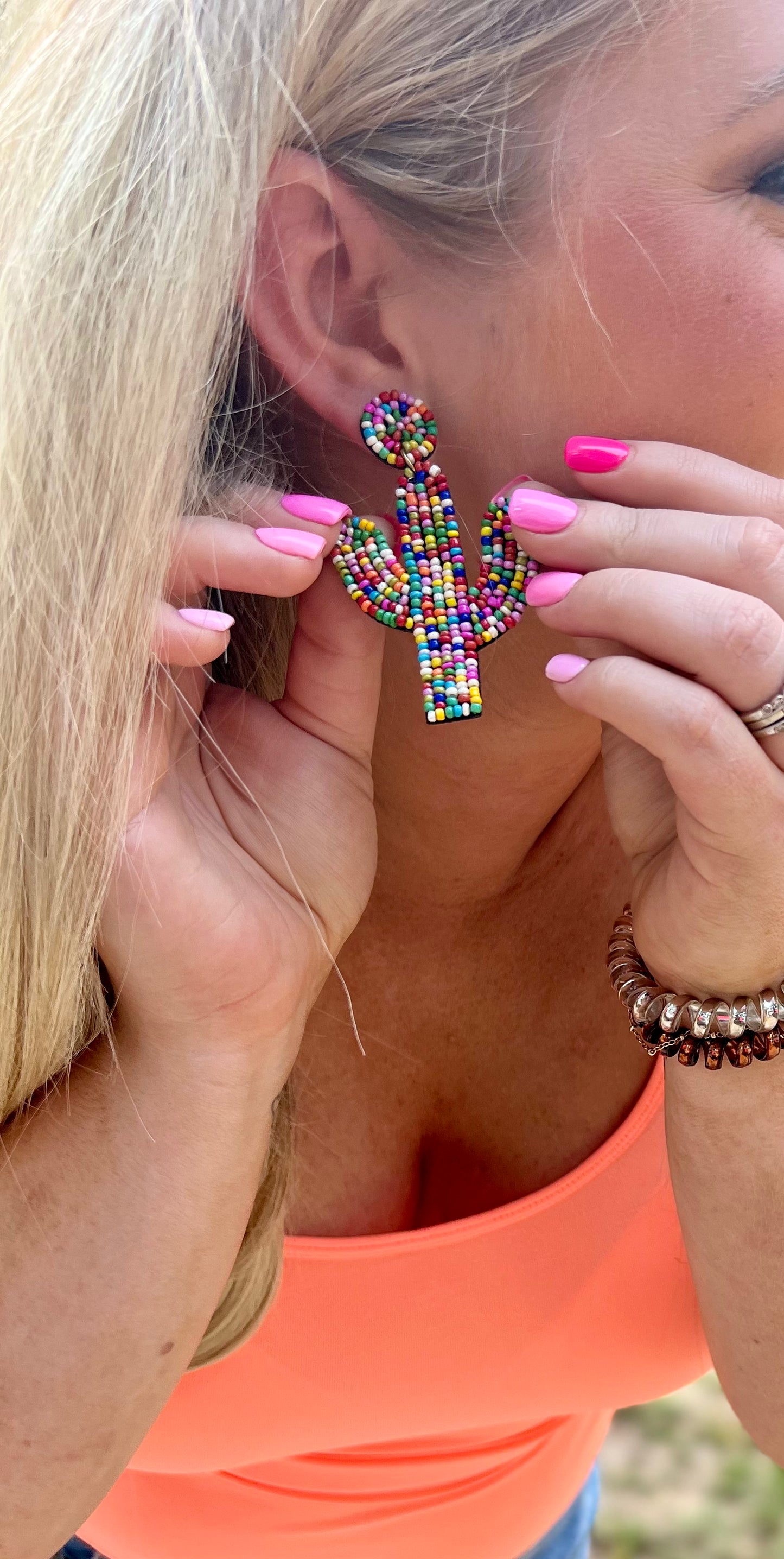 Mojave Desert Beaded Earrings