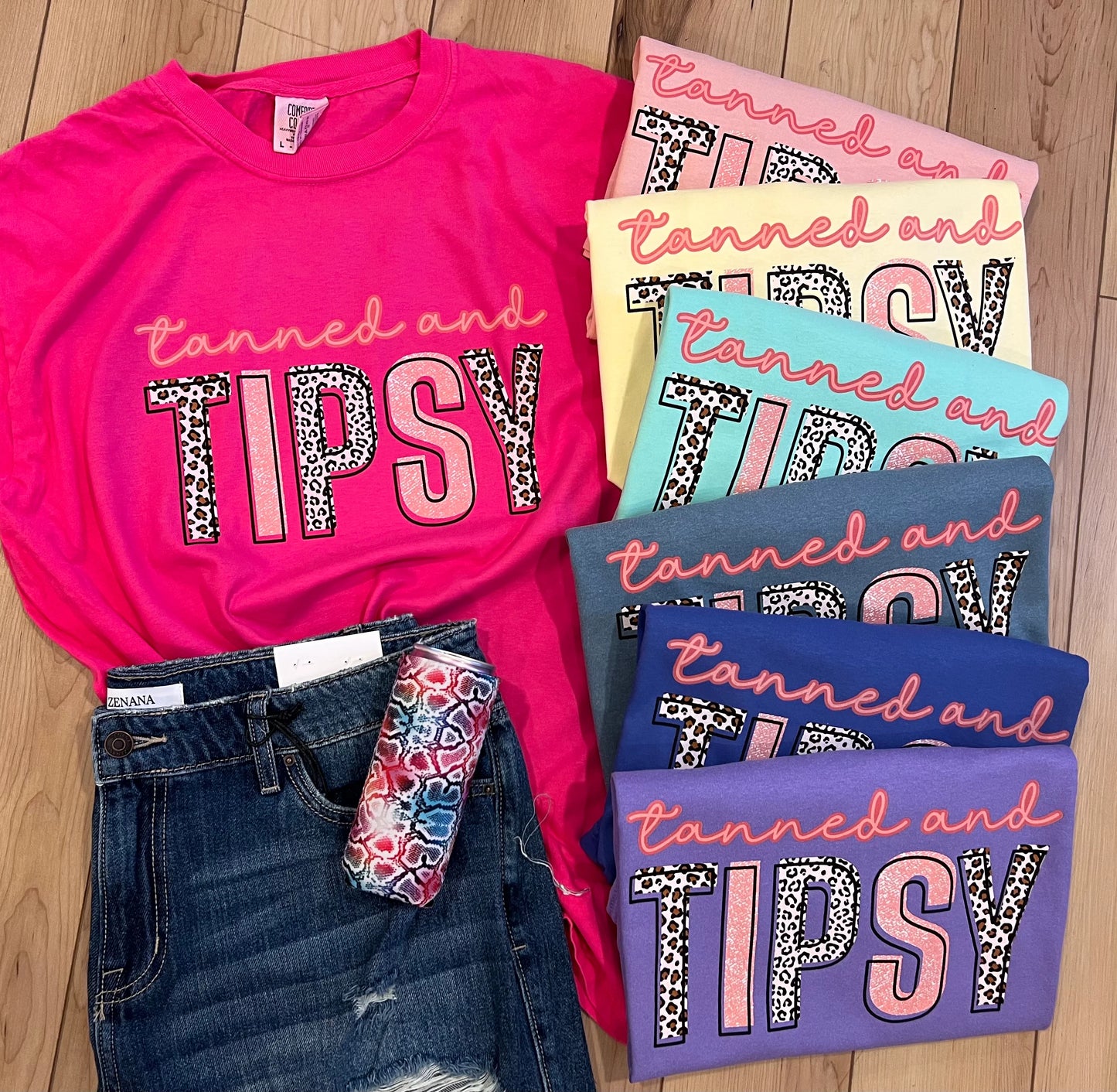 Tanned & Tipsy Rainbow Leopard PREORDER