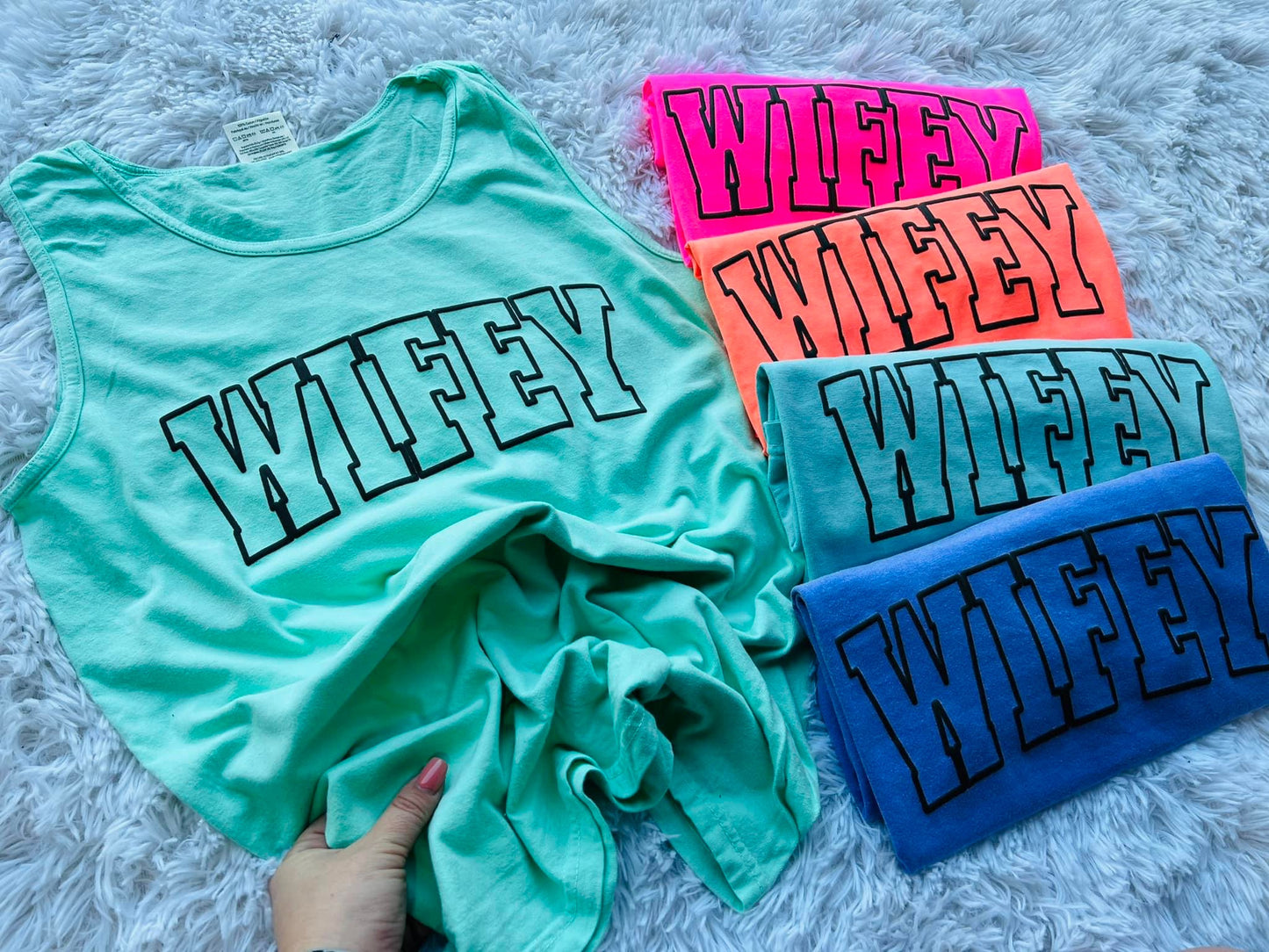 WIFEY puff tank OR tee