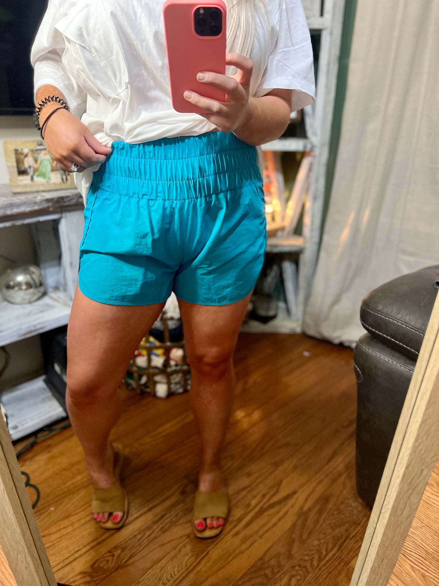 Smocked Windbreaker Shorts | 2 colors