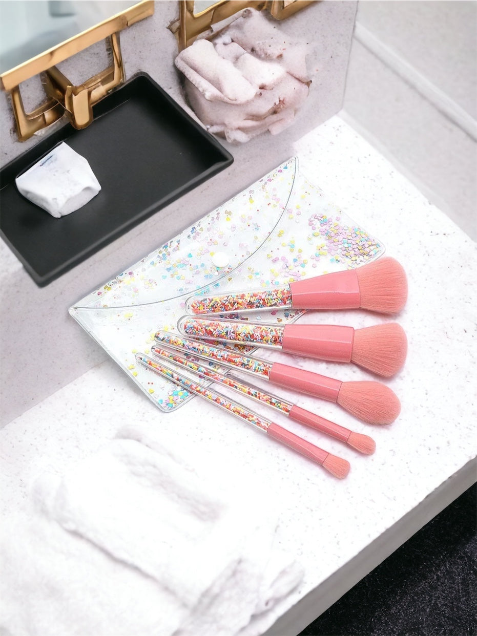 Sprinkle Makeup Brush Set- 5 piece set