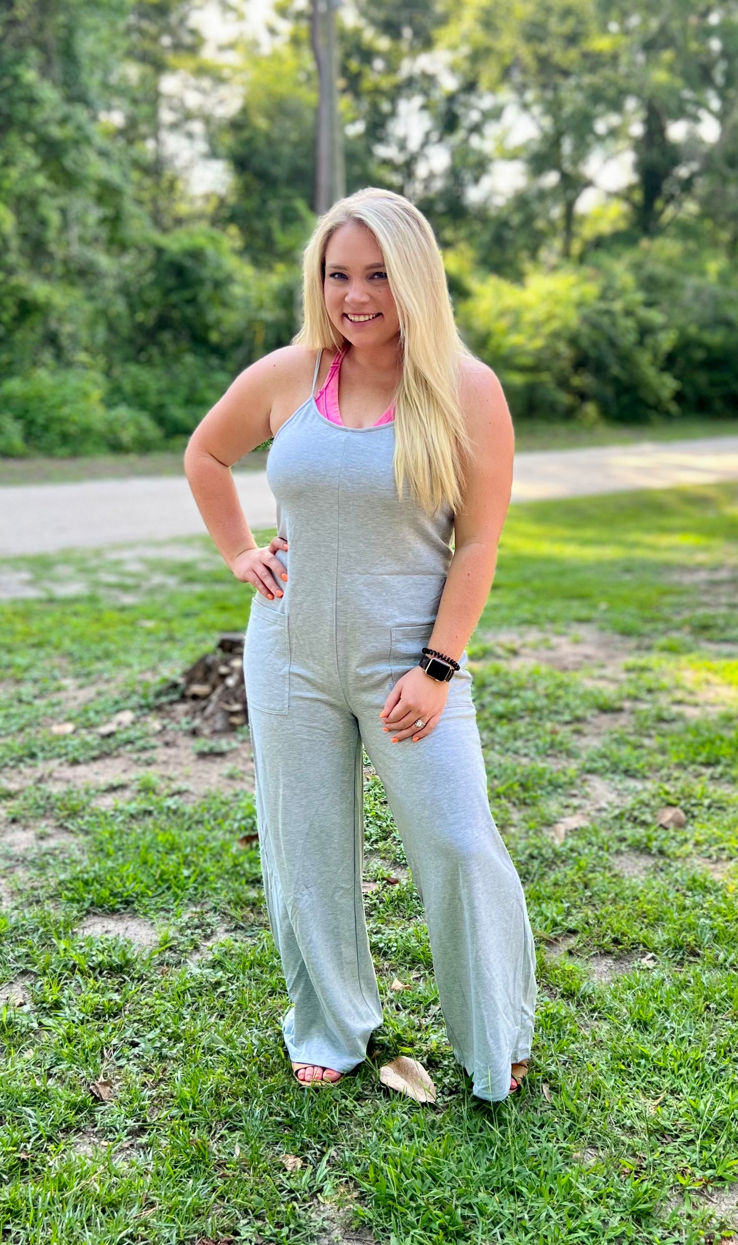 have some fun jumpsuit, grey