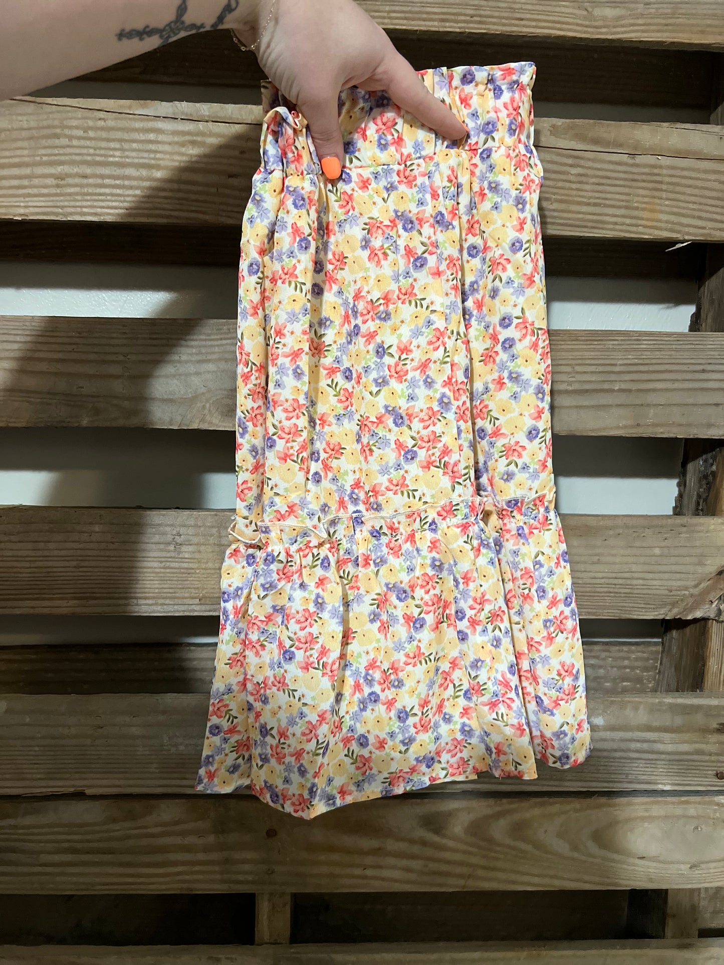 floral skirt - large