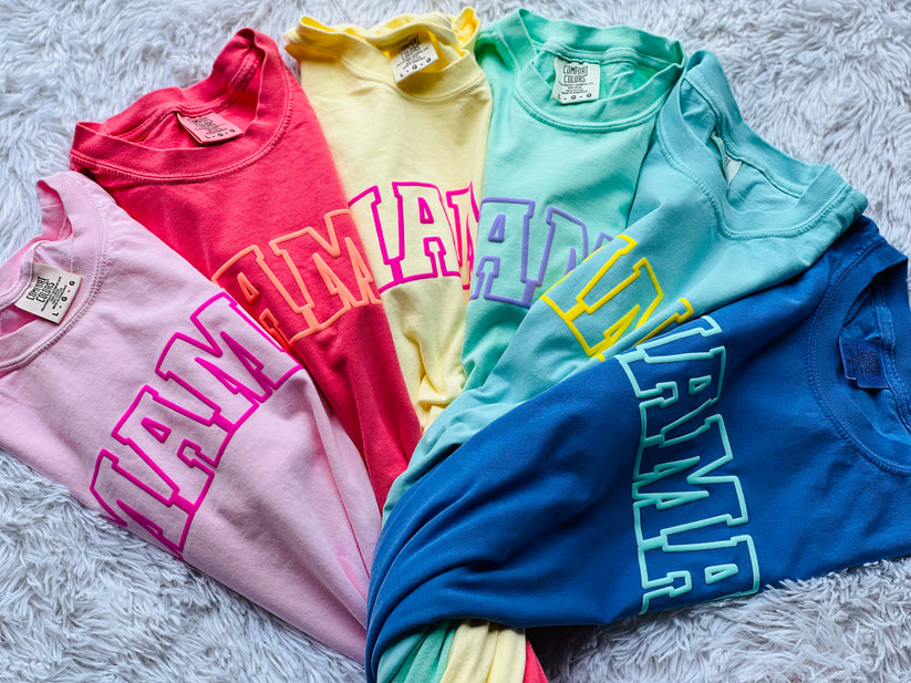 Summer Rainbow Mama Puff Graphic Tee