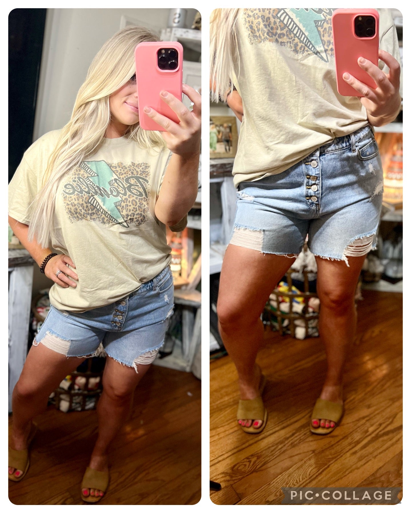 Blondie Leopard & Lightning Bult Design