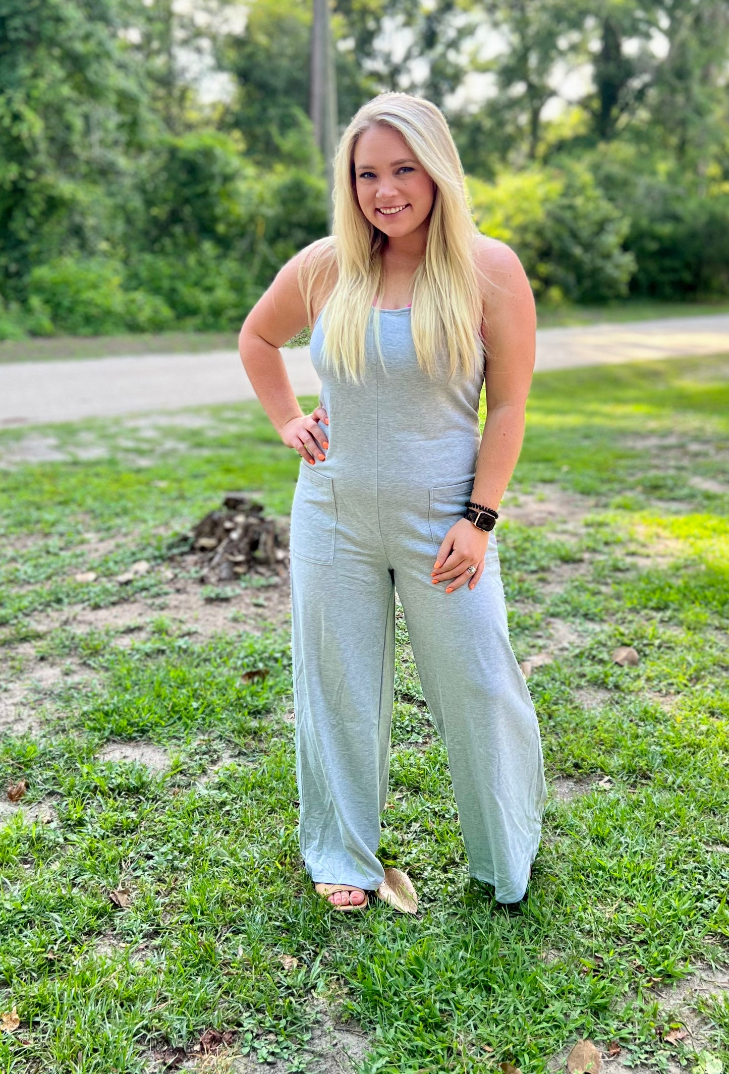 have some fun jumpsuit, grey