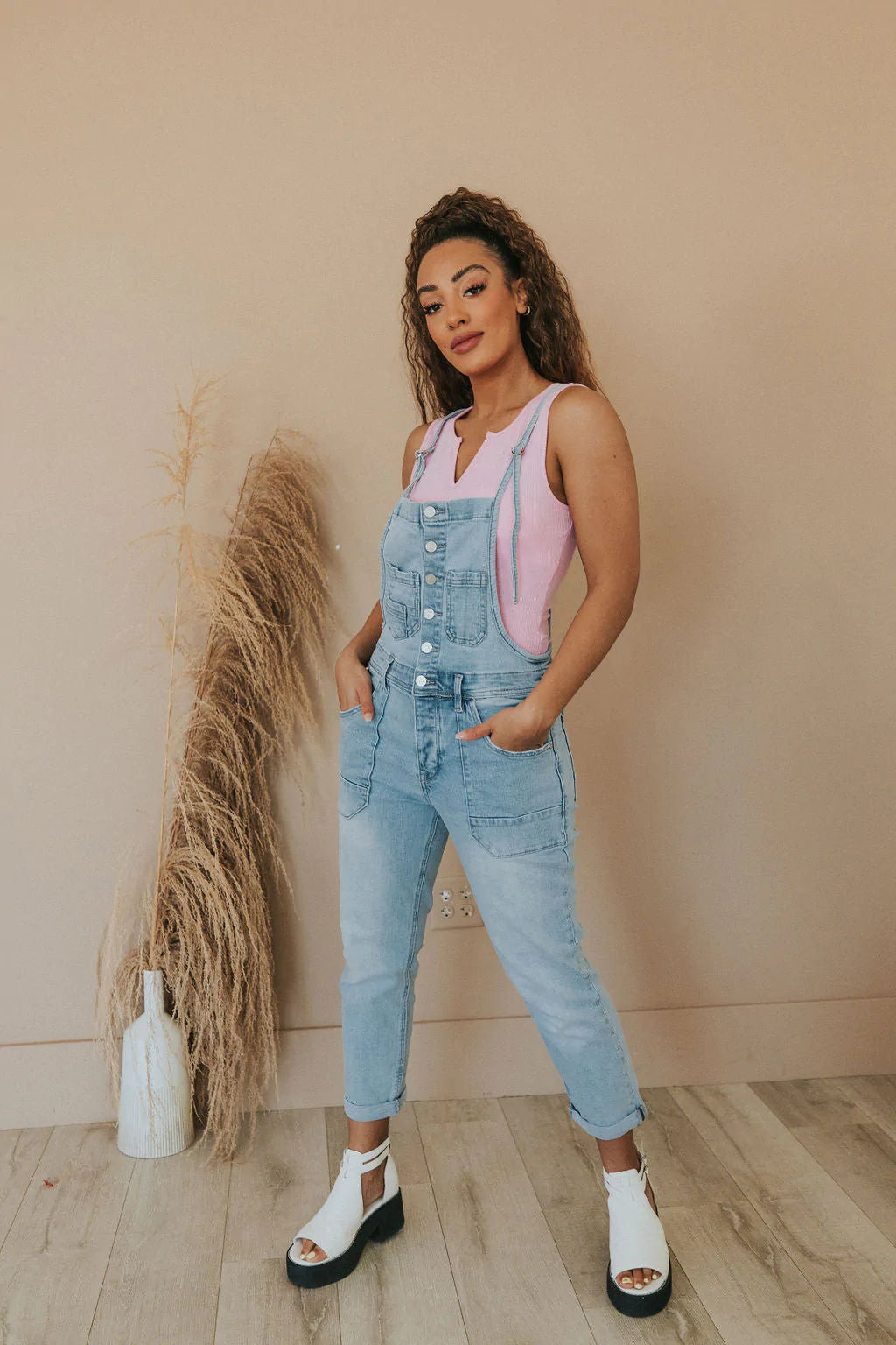 Girl Next Door Pocket Overalls - Kancan