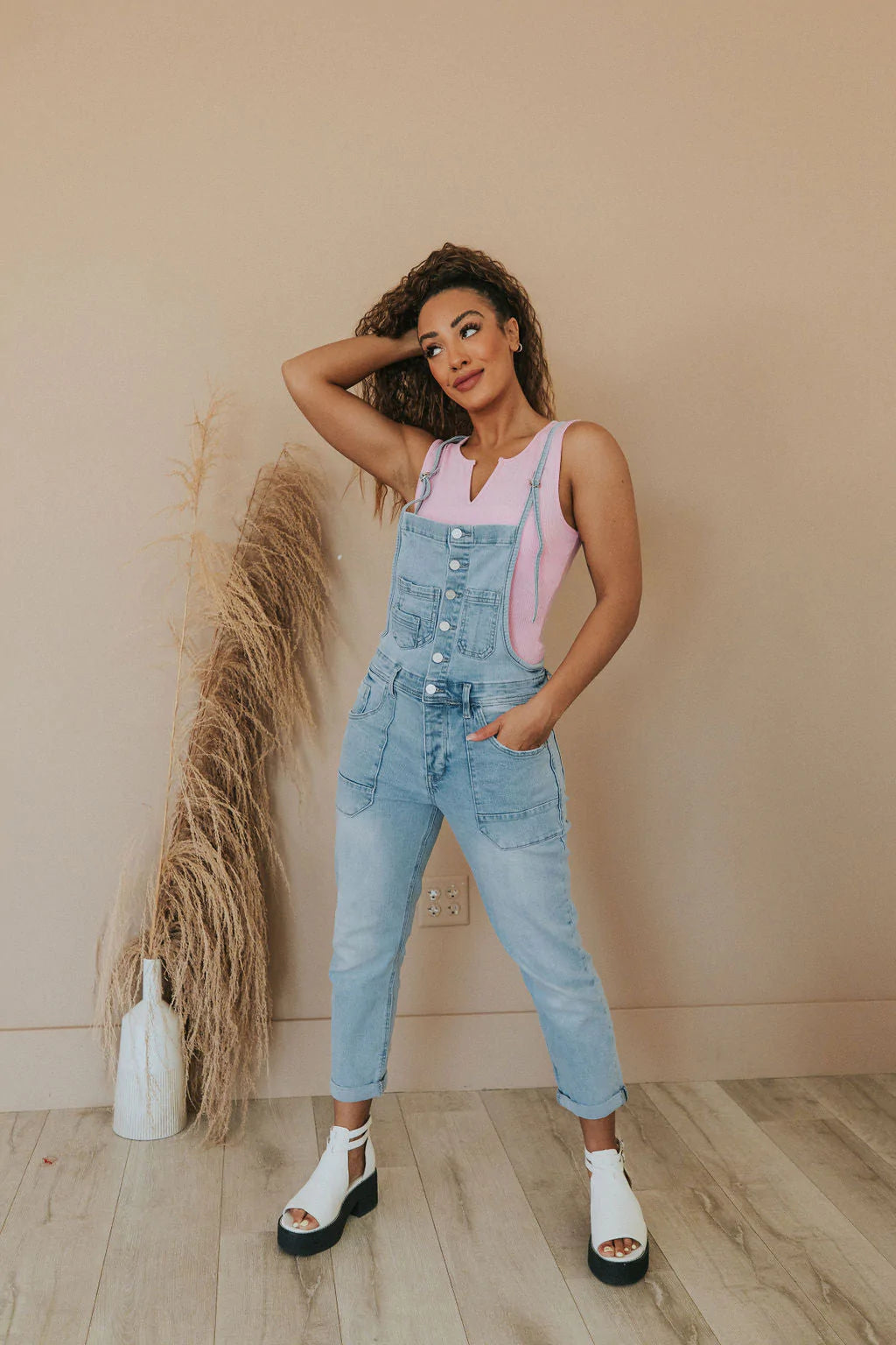 Girl Next Door Pocket Overalls - Kancan