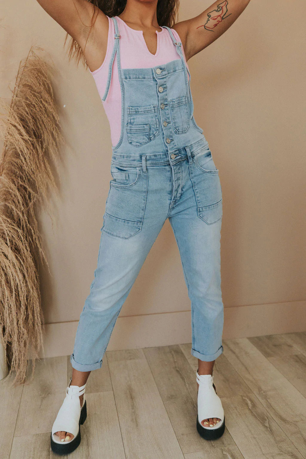 Girl Next Door Pocket Overalls - Kancan