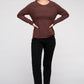 Viscose Round Neck Basic Sweater