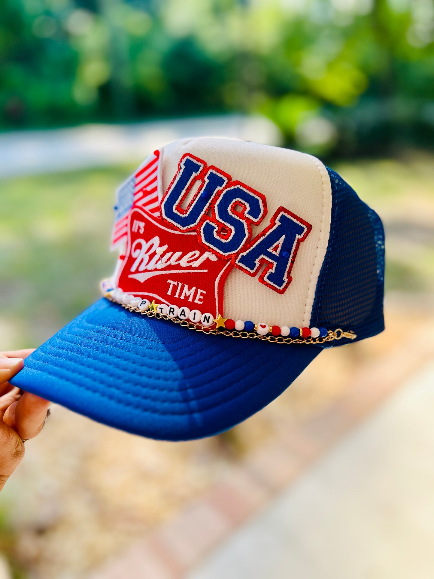 One of a kind - Its River Time Patriotic Hat