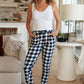 Your New Favorite Joggers in Black and White Check