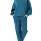 Balloon Sleeve Sweatshirt & Sweatpants Set