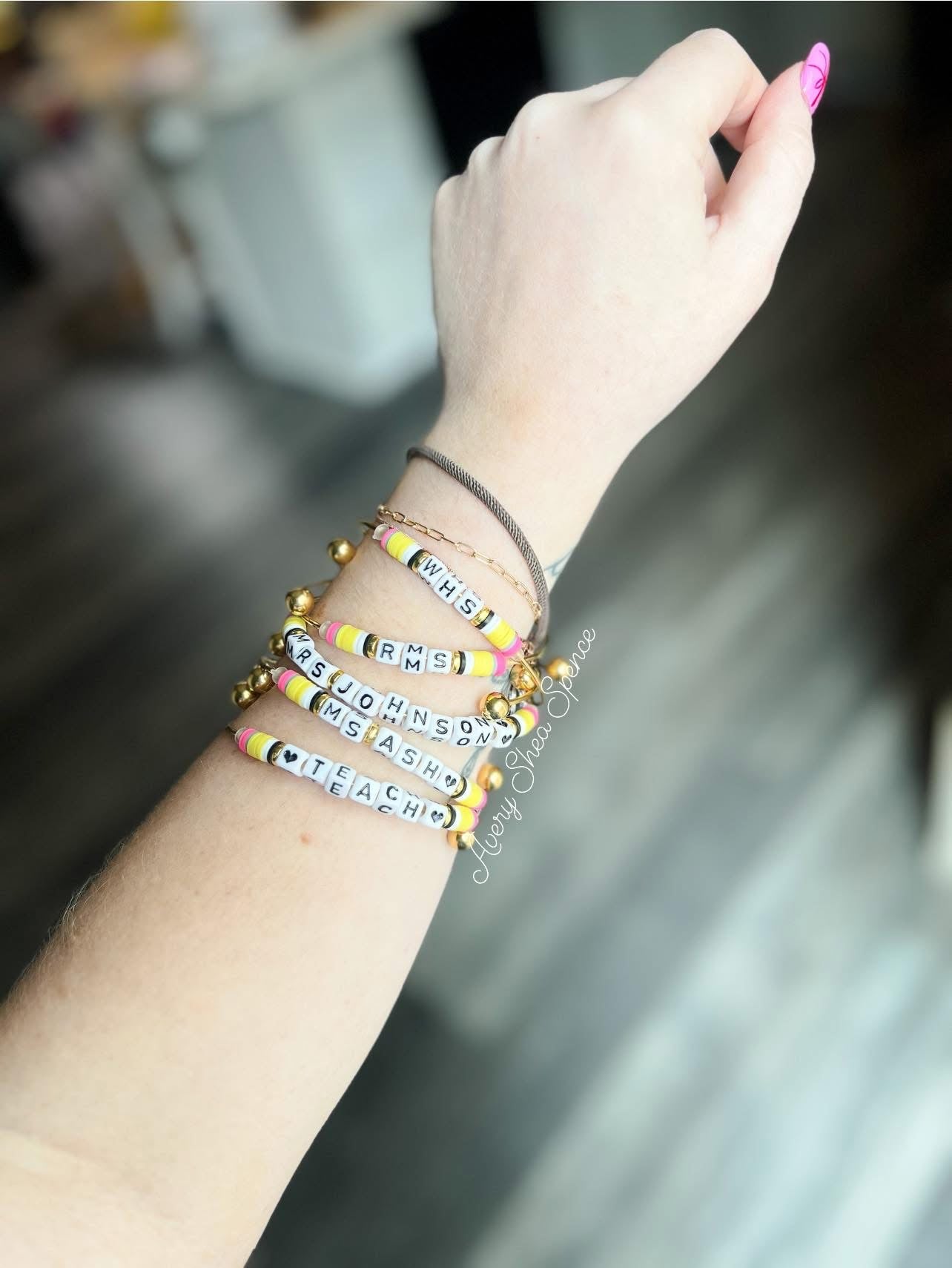 Custom School / Teacher Bracelets