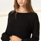 Soul Mate Drop-Shoulder Cropped Sweatshirt