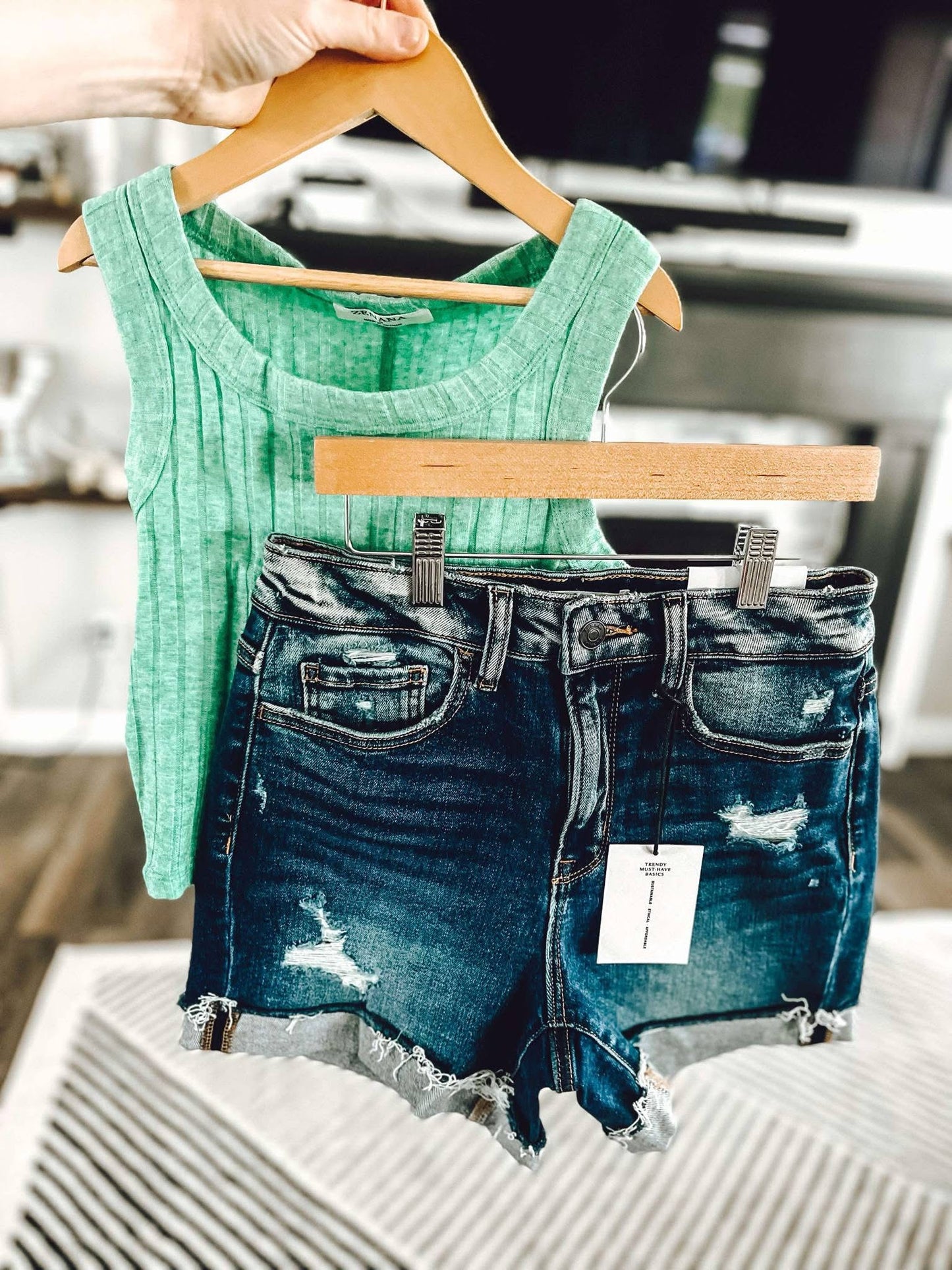 Zenana Tank & Denim Combo - Pre Order