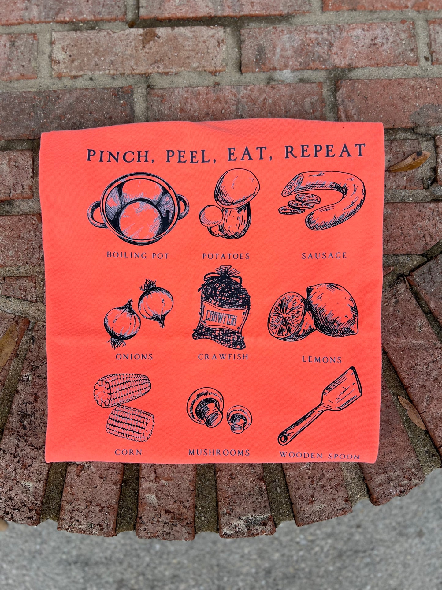 Pinch, Peel, Eat, Repeat - Neon Coral