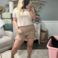 Tan Linen Shorts