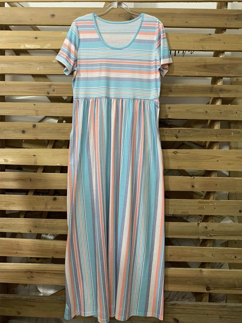 Striped Karlee Dress - PRE ORDER